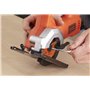Black+Decker BES510-QS Mini Scie circulaire filaire - 400W - 3600 trs/minute - Poids: 2 kg - Lame Ø85mm - 27 mm de Coupe - Livré