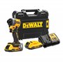 DEWALT - Visseuse à Chocs Compacte XR 18 V Brushless, Inclue 2X Batteries 2Ah, 1X Chargeur, 1x coffret de transport, DCF850D2T-Q