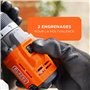BLACK+DECKER Marteau perforateur sans fil 18V POWERCONNECT, couple 45Nm, 2 vitesses, éclairage LED, mandrin sans clé, sans batte
