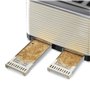 Russell Hobbs Inspire 24384 Grille-pain à 4 tranches (fentes extra larges, fonction levée élevée, 6 niveaux de brunissement, fon