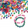 Baker Ross Pack économique de Perles colorées (Lot de 600) - Matériel créatif pour Enfants et Adultes EC1588