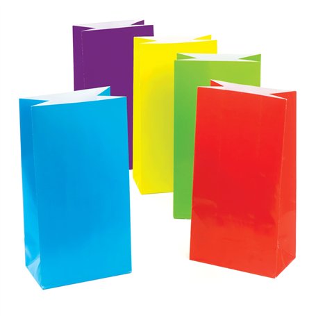 Baker Ross Lot de 10 Pochettes-Surprise colorées en Papier Résistant à décorer - Idéal comme Pochette Surprise