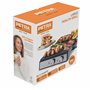 Petra Gril électrique 2000W, Grandes plaques 29 x 23cm, Ouverture à 180 pour la cuisson sur 2 surfaces, Revêtement antiadhésif e