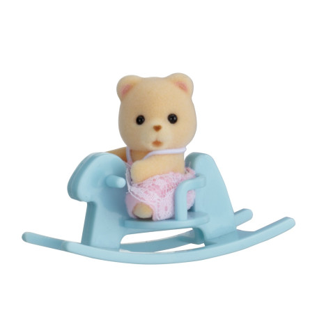 Sylvanian Families - 5199 - Valisette bébé ours et cheval à bascule