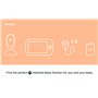 Caméra de surveillance pour bébé Motorola Nursery VM75 - Moniteur pour bébé avec unité parentale de 5 pouces - Caméra pour bébé