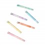 Tinc Lot de 6 surligneurs métallisés avec impression roller - Différents designs - Double pointe - Six couleurs au choix