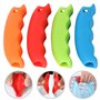 TRIXES Ensemble de 4 Supports en Silicone de Différentes Couleurs pour Sacs en Plastique