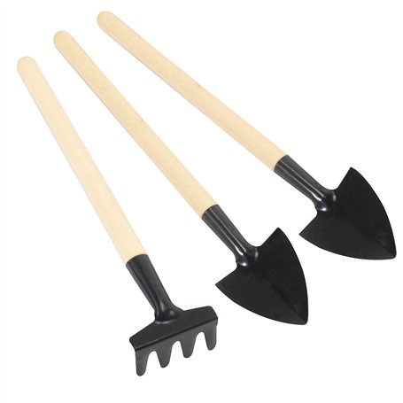 TRIXES Ensemble de Mini Outils de Jardinage Pot de Fleur Râteau Truelle Pelle Semis Plantation de Serre