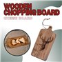 Marco Paul Planche à fromage en bois avec motif cerf - Plateau de service rustique pour fromage, crackers, viande, collations - 