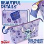 Disney Trousse de Toilette Stitch Pochette Maquillage Voyage Rangement Makeup Bag Vanity Idée Cadeau Fille Ado Femme, Violet, Ta