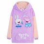 Peppa Pig Sweat Fille - Pull Plaid Oversize en Polaire