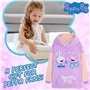 Peppa Pig Sweat Fille - Pull Plaid Oversize en Polaire