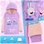 Peppa Pig Sweat Fille - Pull Plaid Oversize en Polaire