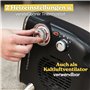 Russell Hobbs 1800W/1.8KW Electric Heater, Retro Horizontal/Vertical Fan Heater in Black with Adjustable Thermostat, 2 Heat Sett