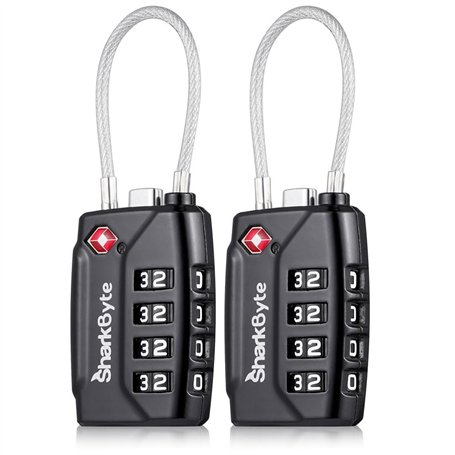 SharkByte TSA Lot de 2 Serrure pour Valise