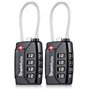 SharkByte TSA Lot de 2 Serrure pour Valise