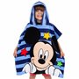 Disney Serviette Poncho Garçon Mickey Mouse Bleu Taille Unique