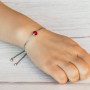 Philip Jones Bracelet en Cristal Rouge foncé créé avec des Cristaux Zircondia®