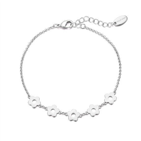 Philip Jones Bracelet Fleur plaqué Argent