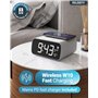 Majority Darwin Radio et Radio-Réveil avec Chargement sans Fil | Réveil Matin avec Thermomètre | Haut-parleurs 12W Alarm Clock |