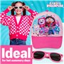 Gabby Dollhouse Lunette de Soleil UV400 et Poids Léger Casquette Fille Ensemble