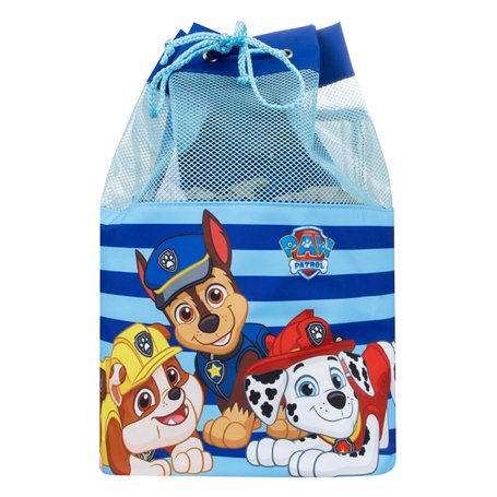 Sac de Natation Officiel Paw Patrol Garçon | Sac de Natation Enfant Chase et Marshall | Taille Unique | Bleu