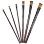 Volumoon 6 Pcs Pinceaux Kits, Pinceaux de Peinture à l'huile pour Aquarelle, Gouache Acrylique Peinture Brosse, Pinceaux pour En