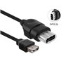 Câble Convertisseur USB Femelle vers 5 Broches pour Manette de Jeu compatible avec Xbox 1ère Génération Origine | 80cm | Pas pou