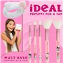 Hello Kitty Set de Pinceaux Maquillage, Lot de 5 Pinceaux avec Bandeau Douillet