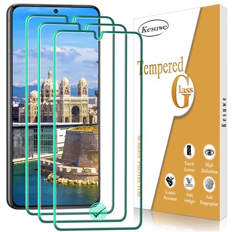 Kesuwe [3 Pièces] Verre Trempé pour Samsung Galaxy S22 Plus 5G
