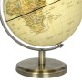 Exerz 14cm Globe Carte en Français- Mini Globe Terrestre Antique Couleur Vintage - Support en Métal Couleur Bronze