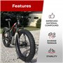 Fincci Pneus 26x4.00 Pouces - Paire Pneus Fat Bike Con 2X Chambres à Air de Valve Schrader 100-559, pour VTT, Vélos des neiges,