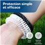 Active Era Bracelet Anti-Moustique [Pack de 12] Bracelets Anti-Insectes, Anti-moustiques - Noir, Blanc et Couleurs claires