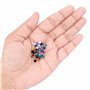 Handi Stitch Perles Verre à Facettes 4mm avec Boîte de Rangement (1400 Pièces) - 14 Couleurs - Perles pour Bijoux Adulte, Broder