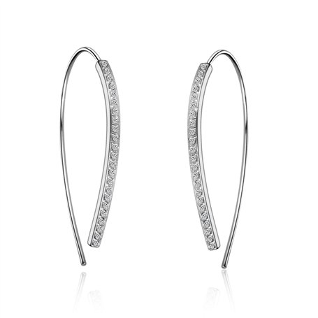 Boucles d'oreilles en fil créées avec des cristaux Zircondia®