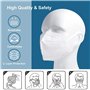 Lot de 20 masques respiratoires 5 couches FFP2 certifiés CE - Respirants et confortables - Pliables