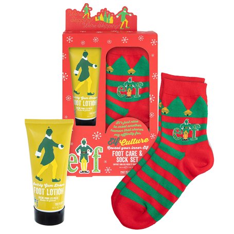 MAD BEAUTY Warner Bros Elf Movie Ensemble de soins des pieds et chaussettes