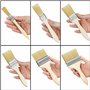 Kurtzy Lot de 30 Pinceaux Peinture Mur - 6 Tailles 1,3 à 10 cm - Pinceau Plat Peinture Pro Parfait pour la Peinture sur Écailles