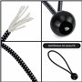 Belle Vous (Lot de 50) Tendeur Elastique Boule Noir Très Résistant - 2 Tailles - Attaches Boule Elastique - Tendeur Bache, Campi