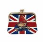 Signare Paddington Bear Porte-monnaie Union Jack Kiss Lock – Sac à main de vacances Accessoires d'argent