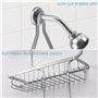 BELLE VOUS Argent Support de Douche Suspendu - 38 x 60 cm, 3-Niveaux Etagere Porte Douche et Savon a Suspendre - avec 3 paniers