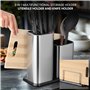 Belle Vous Bloc de Couteaux Universel - Porte Couteau sans Couteaux - Support à Couteaux et Ustensiles de Cuisine - Présentoir R