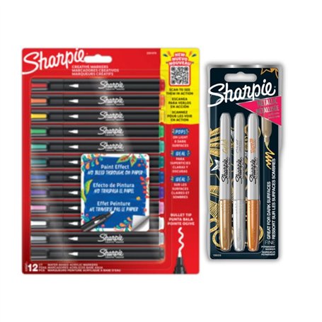 Sharpie Creative Marker Marqueur peinture acrylique | À base d'eau | Encre sans bavure pour écrire sur la plupart des surfaces |