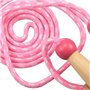 Volumoon 2 Pièces Corde à Sauter Enfant, Coton avec Poignée en Bois, Sauter Réglable 245 cm, Corde a Sauter Sport pour Activités