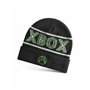Xbox Bonnet pour garçon en Noir | Bonnet d’Hiver tricoté avec icône brodée pour Enfants | Bonnet Chaud à Revers pour Enfants