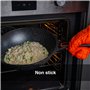 Pep Wok à induction anti-adhésif avec couvercle et poignée amovible Compatible induction Fonctionne également sur plaques de cui