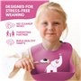 BRANCY Ensemble de sevrage pour bébé avec bavoir réglable, tasse à bec, fourchette et cuillère, ustensiles d'auto-alimentation p