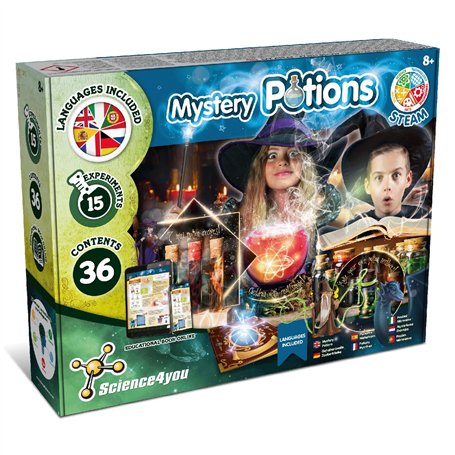 Science4you Potions Magiques - Utilisez Le Chaudron Magique et Créez Vos Potions - Jeu Magie et Chimie pour Enfants 7 8 9 10 11