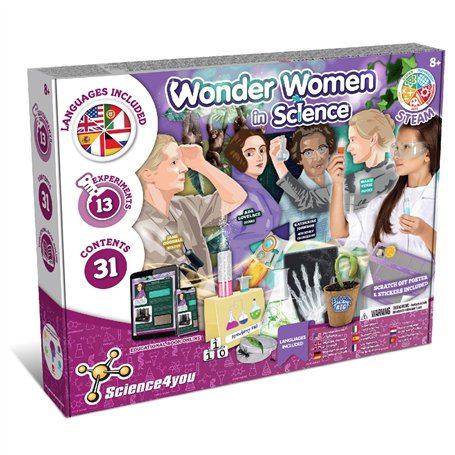 Science4you Les Filles dans la Science - Kit Éducatif avec 13 Experiences Scientifiques
