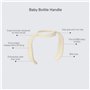 Bibs Poignée de biberon - Prise en main facile et confortable - Surface antidérapante - Sans BPA - Passe au lave-vaisselle - Acc